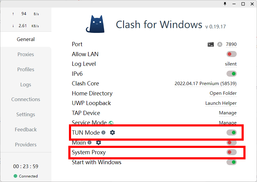Clash for Windows 使用TUN模式实现系统全局软件代理 - 第5张图片